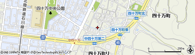 石川県金沢市四十万町北カ20周辺の地図