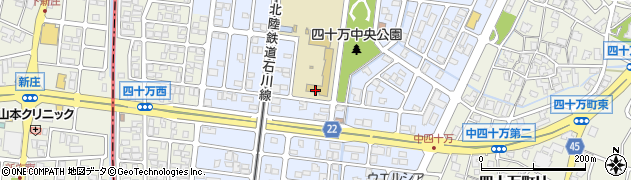 石川県金沢市四十万周辺の地図