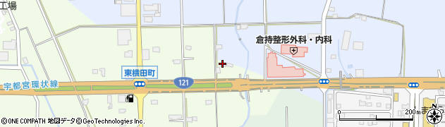 栃木県宇都宮市東横田町15周辺の地図