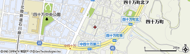 石川県金沢市四十万町北カ26周辺の地図