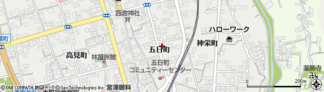 長野県大町市大町五日町2616周辺の地図