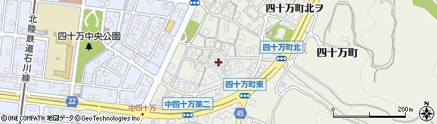 石川県金沢市四十万町北カ31周辺の地図