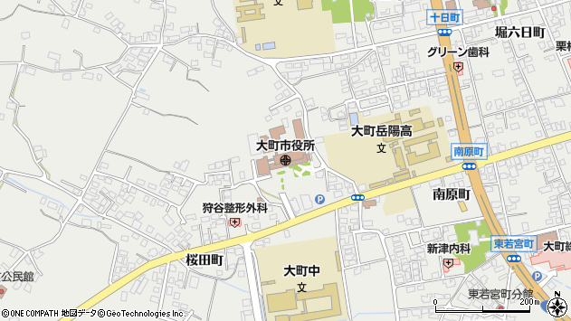 〒398-0000 長野県大町市（以下に掲載がない場合）の地図