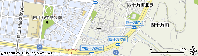 石川県金沢市四十万町北カ34周辺の地図