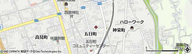 長野県大町市大町五日町2614周辺の地図