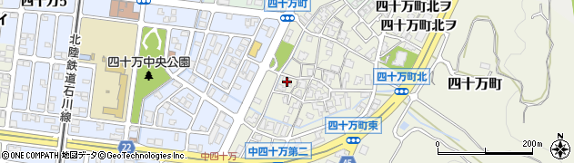 石川県金沢市四十万町北カ39周辺の地図