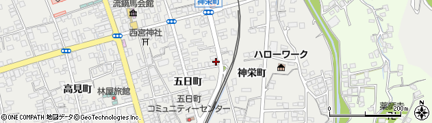 長野県大町市大町五日町2615周辺の地図
