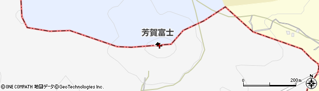 芳賀富士周辺の地図