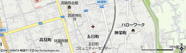長野県大町市大町五日町2605周辺の地図