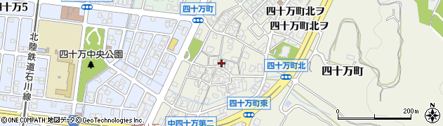 石川県金沢市四十万町北カ45周辺の地図