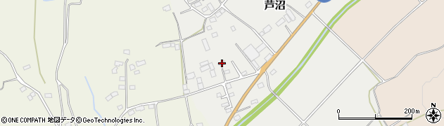 栃木県芳賀郡益子町芦沼50周辺の地図