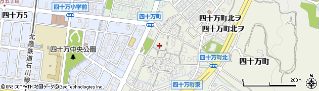 石川県金沢市四十万町北カ64周辺の地図