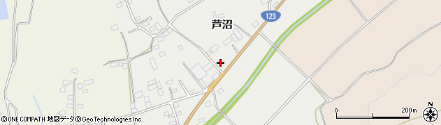 栃木県芳賀郡益子町芦沼112周辺の地図
