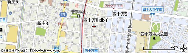 石川県金沢市四十万町北イ257周辺の地図