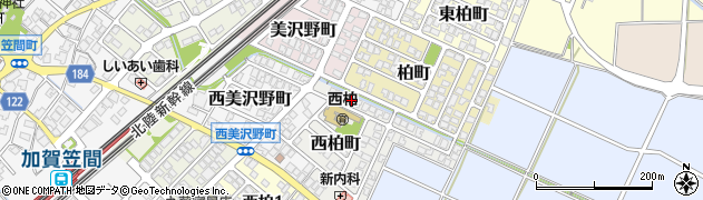石川県白山市西柏町3周辺の地図