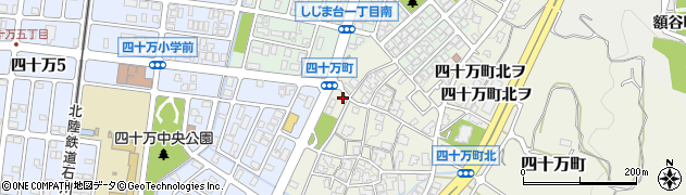 石川県金沢市四十万町北カ121周辺の地図