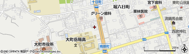 長野県大町市大町十日町3672周辺の地図