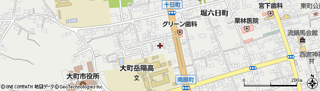 長野県大町市大町十日町3884周辺の地図