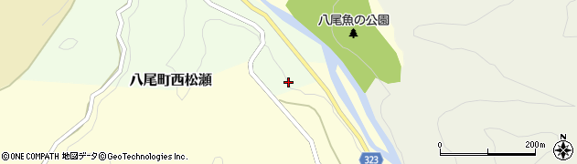 富山県富山市八尾町西松瀬602周辺の地図