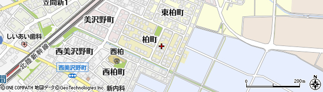 石川県白山市柏町周辺の地図