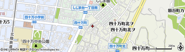 石川県金沢市四十万町北カ70周辺の地図
