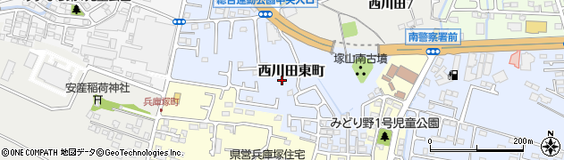 栃木県宇都宮市西川田東町周辺の地図