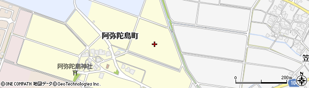 石川県白山市阿弥陀島町周辺の地図