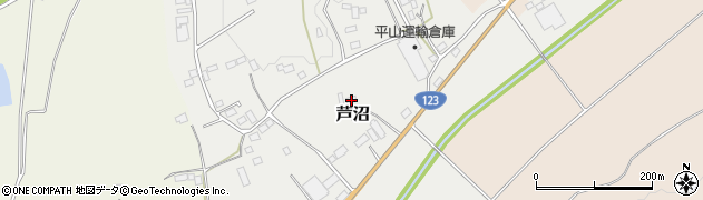 栃木県芳賀郡益子町芦沼194周辺の地図