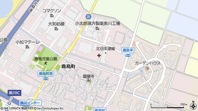 〒929-0201 石川県白山市鹿島町の地図
