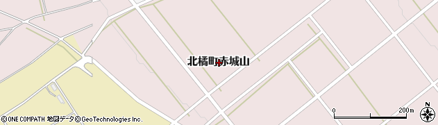 群馬県渋川市北橘町赤城山周辺の地図