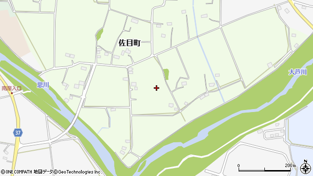 〒322-0343 栃木県鹿沼市佐目町の地図