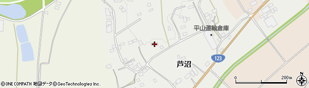 栃木県芳賀郡益子町芦沼120周辺の地図