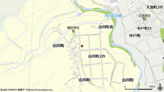 〒920-1337 石川県金沢市山川町の地図