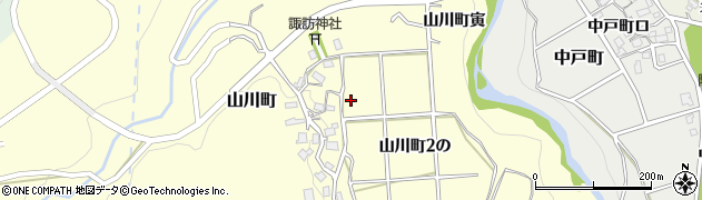 石川県金沢市山川町周辺の地図