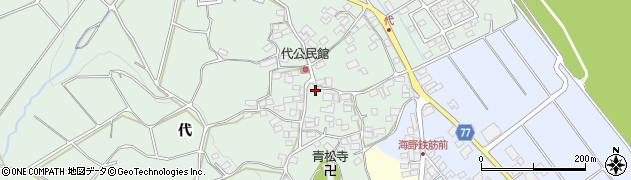 長野県千曲市八幡代周辺の地図