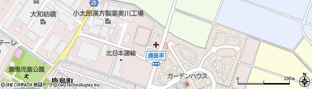 石川県白山市鹿島町は周辺の地図