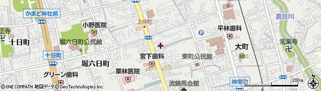 長野県大町市大町上仲町周辺の地図