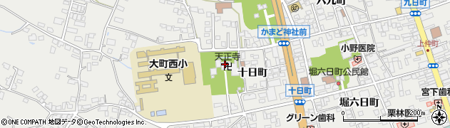 天正寺周辺の地図