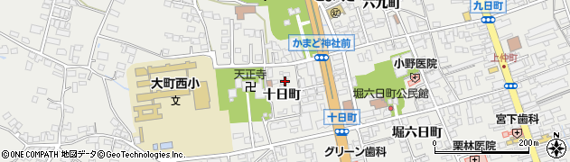 長野県大町市大町十日町4729周辺の地図