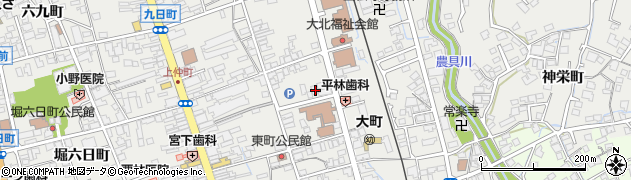長野県大町市大町1121周辺の地図