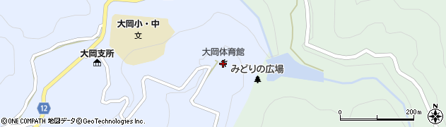 長野市大岡体育館周辺の地図