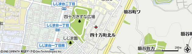 石川県金沢市四十万町（北ヌ）周辺の地図