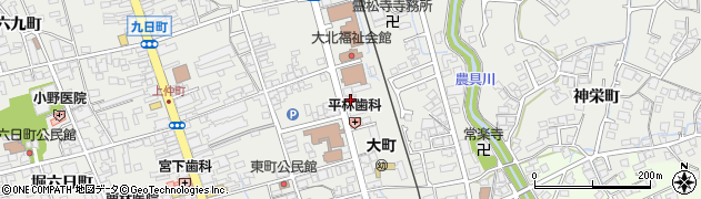 長野県大町市大町1122周辺の地図