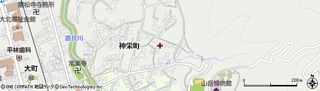 長野県大町市大町（神栄町）周辺の地図