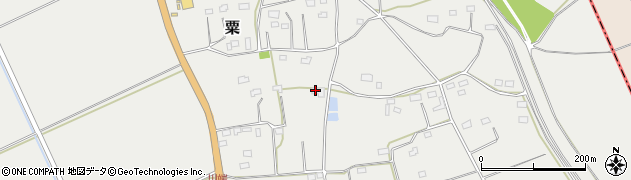 茨城県城里町（東茨城郡）粟周辺の地図