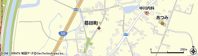 栃木県宇都宮市幕田町周辺の地図
