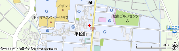 セブンイレブン白山平松町店周辺の地図