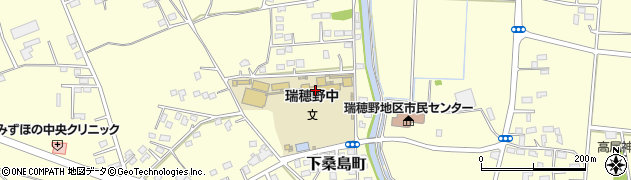 宇都宮市立瑞穂野中学校周辺の地図