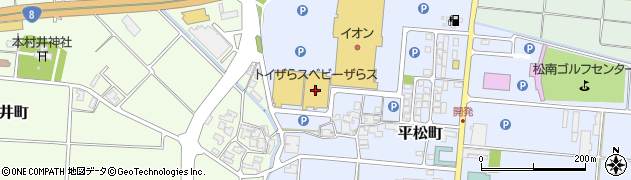 モーリーファンタジー松任店周辺の地図
