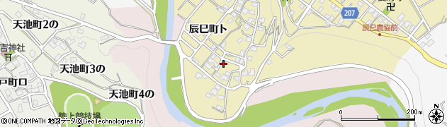 石川県金沢市辰巳町ト18周辺の地図